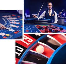 Layar utama aplikasi permaina menampilkan kasino langsung dan opsi sportsbook